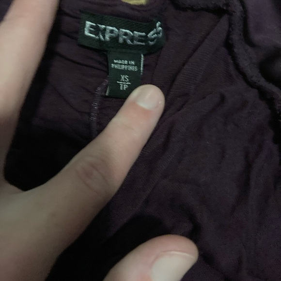 CLOSET CLEAR OUT SALE - LOT OF TWO Express ruched blouses size XS - Picture 3 of 4